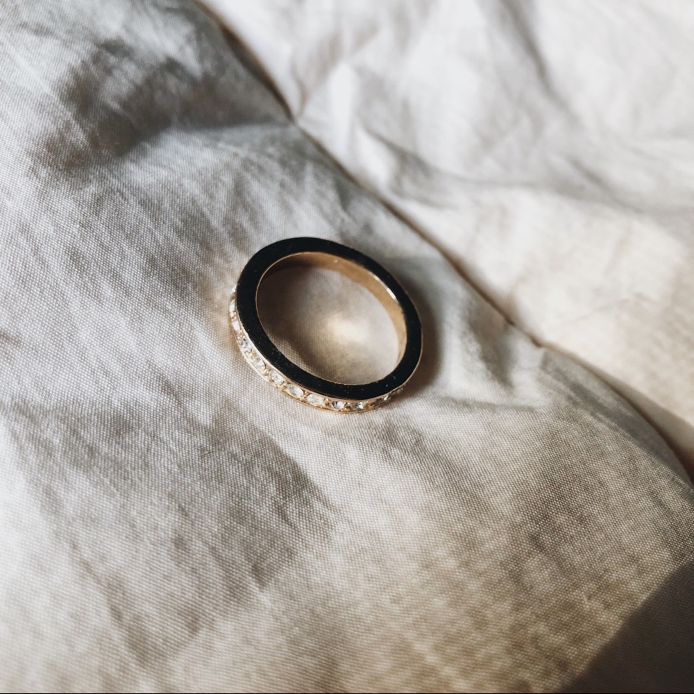 Gold Rhinestone Ring